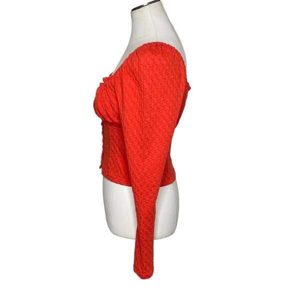 Free People Ladybug Long Sleeve Cropped Top - Picture 6 of 11